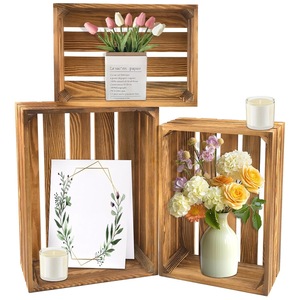 Caja de Almacenamiento de Madera, 30x20.5x12.5cm, Apilable, Cesta de Madera Maciza para Frutas y Verduras, Organizador de Escritorio para el Hogar - Product Image 5