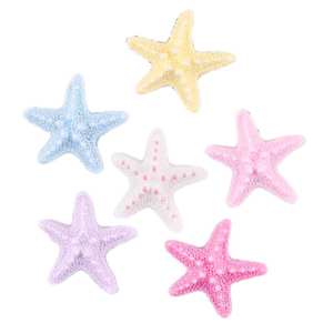 100 mini-décorations étoiles de mer en résine, breloques <span class=keywords><strong>pour</strong></span> slime, cabochons <span class=keywords><strong>pour</strong></span> coques de téléphone DIY, épingles à cheveux, boîtes de rangement, pièces de modèles et motifs - Product Image 4