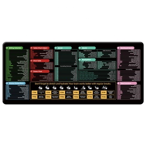 Customized MOQ 1 Rectangular Shortcut Keys Custom <strong>Mouse</strong> <strong>Mat</strong> XXL Large Size Rubber Desk Pad Gaming <strong>Mouse</strong> Pad for Home Office - Product Image 6