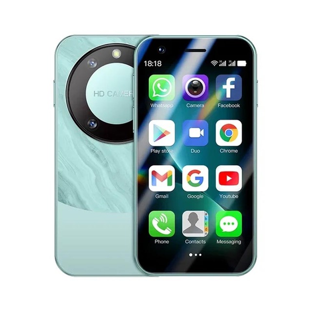 F8 Pro Max Mini Android8.1 Smartphone 3.0 Inch Display 1GB RAM 16GB ROM Dual SIM Standby Play Store 3G Network Small Phone