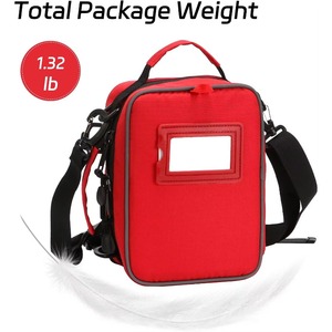 Sac de secours ignifuge et étanche avec fermeture éclair pour trousse de premiers secours, idéal pour voiture, maison et activités de plein air - Product Image 2