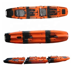 <span class=keywords><strong>Kayak</strong></span> Modular de <span class=keywords><strong>Pedales</strong></span> para 2 Personas, 14 pies, <span class=keywords><strong>Kayak</strong></span> de Pesca de HDPE, Canoa Oceánica Tándem de 3 Piezas con <span class=keywords><strong>Pedales</strong></span> de Propulsión para Adultos - Product Image 3