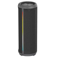 Altavoz Inalámbrico Portátil con Sonido Envolvente de 360 Grados, Resistente al Agua, con Luces LED RGB, Construcción de Metal y Plástico, Diseño Innovador para Exteriores