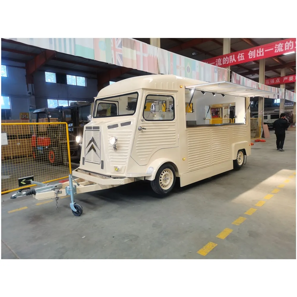 Best Price Mobile Coffee Burger Vans Electric Food Cart French Pastries Fast Food Bus Food Truck With Full Kitchen Equipment
