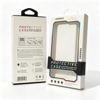Boîte d'emballage personnalisée pour étuis de téléphone, boîte en carton portable avec fenêtre pour étuis de téléphone portable, emballage de vente au détail