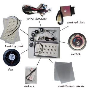 Système de ventilation de véhicule refroidi par <span class=keywords><strong>air</strong></span> Offre Spéciale ventilateur de siège de voiture spécial, ventilateur de refroidissement de voiture intérieur et <span class=keywords><strong>coussin</strong></span> chauffant de luxe 1 pièce 12 volts - Product Image 4