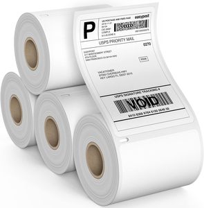 Rollo de etiquetas adhesivas térmicas al por mayor 100x150 material adhesivo <span class=keywords><strong>papel</strong></span> de etiquetas de <span class=keywords><strong>transferencia</strong></span> térmica - Product Image 1