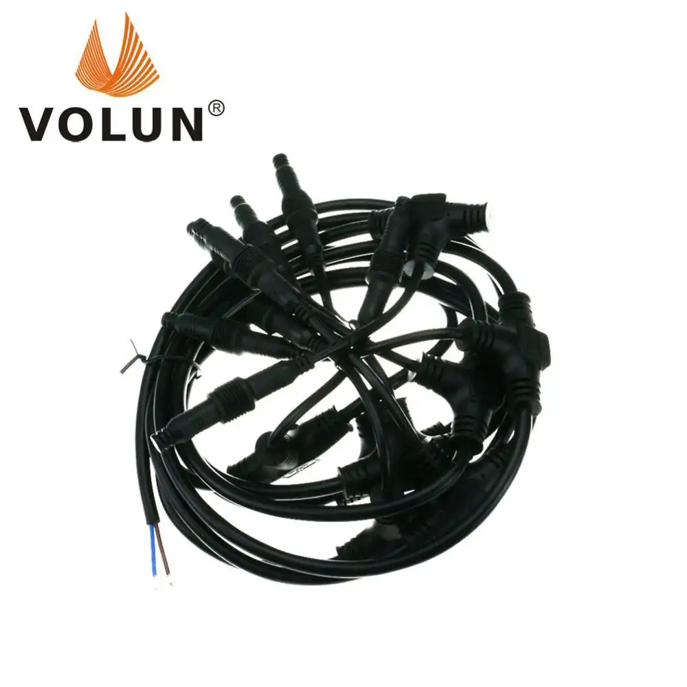 Power cord with T-shaped connector and branch wires underfloor heating system accessories parts