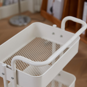 Chariot de rangement en <span class=keywords><strong>métal</strong></span> pour la maison, grand modèle, 3/4 étages, design moderne non pliable, pour l'organisation de la cuisine, rangement des <span class=keywords><strong>épices</strong></span> - Product Image 2