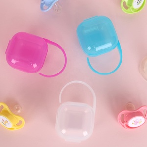 OEM Bpa libre de plástico PP bebé mordedor pezón bolsa titular infantil chupete cadena Clip caja bebé chupete caso - Product Image 5