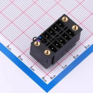 DB2EVHBM-3.81-2*5P-BK Plug-in Terminal Block Through hole,P=3.81mm <b>Board</b>-to-<b>Board</b> / Socket - Closed Screw Fixing 2x5P 3.81mm - Product Image 1