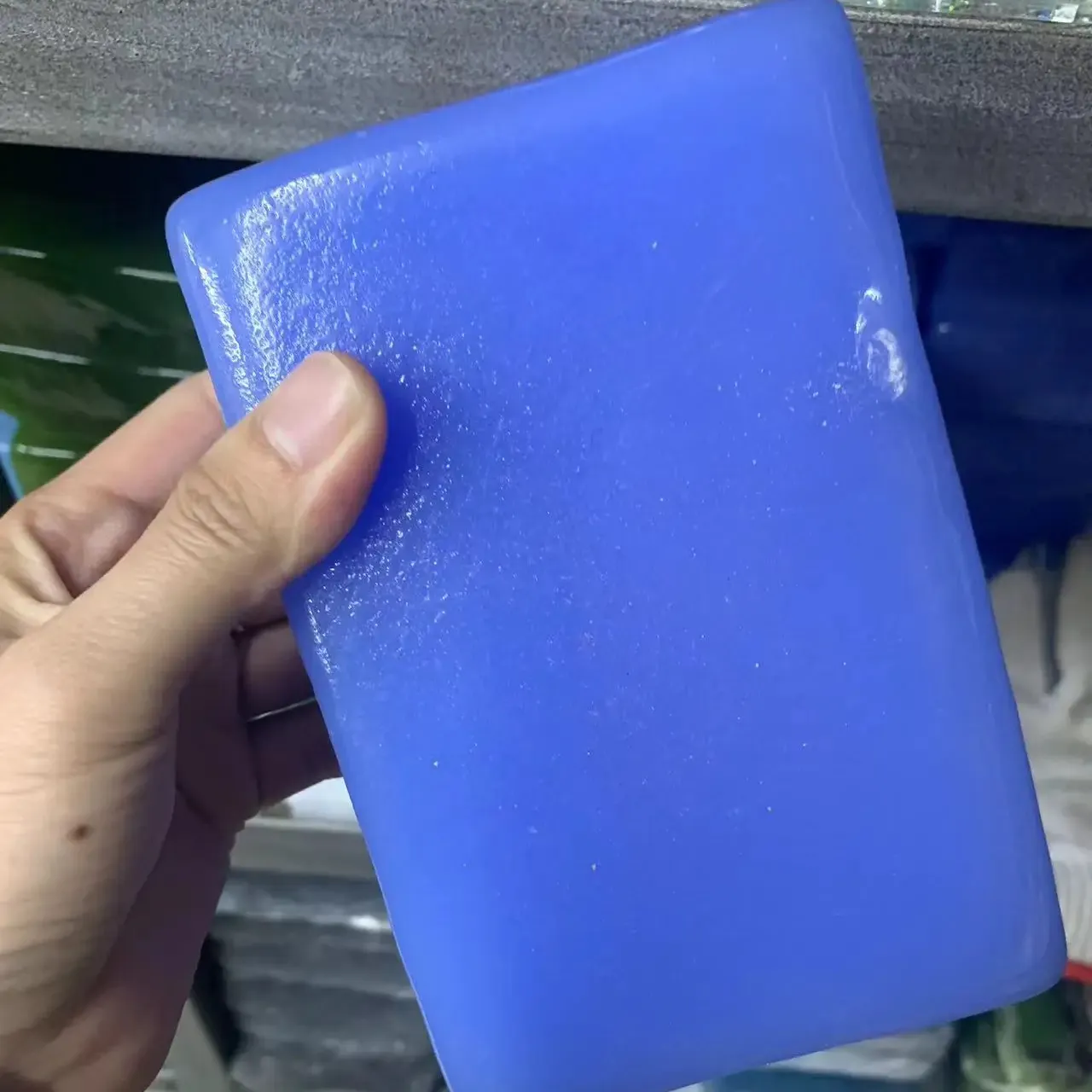 จีนขายส่งอัญมณีเทียมอาเกตสีฟ้าเครื่องประดับแก้วอัญมณีวัตถุดิบหิน
