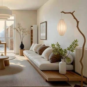 Solid Wood Furniture New Chinese-Style <strong>Pine</strong> Sofa <strong>Bed</strong> for Homes and Hotels Natural Wood Chair and Balcony Seat for Living Room - Product Image 1