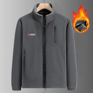 Men's Fleece Streetwear Quick Dry Autumn Winter Thickened Warm Windproof Cold-proof Loose Plus Size Outdoor Sports - Product Image 2