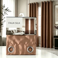 Rideaux de luxe 2 pièces 152x229 cm en fausse soie, toucher doux, tissu brillant, écologiques, toutes saisons, pour la maison en Amérique du Sud
