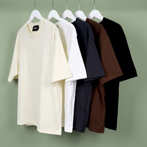 Camiseta Premium de 240 g/m², 100 % Algodón para Hombre, Lisa, Personalizable con Impresión Gráfica DTG, Lavado Ácido, Hombros Caídos, Estilo Urbano - Product Image 1
