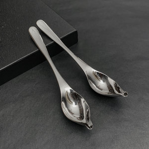 Accessori per Pasticceria, Cucchiaio Decorativo in Acciaio Inox 304, Cucchiaio per Decorazioni, Cucchiaio Multifunzione per Chef, Cucchiai per Disegni Culinari - Product Image 1