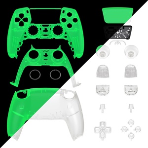 Pour manette PS5 BDM-030/040/050 : Kit complet de coque avec boutons et pavé tactile, coque de remplacement DIY luminescente dans le noir, plaque avant et arrière. - Product Image 4