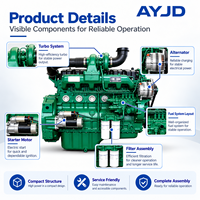 Moteur diesel 6 cylindres en ligne Enduring CM6D 350KW 11,8L Euro 6 refroidi par eau 4 temps pour les opérations d'usines de transformation industrielle