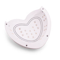 Lampe à ongles UV LED hybride Pro Cure 96W légère, nouvelle génération, style populaire, forme cœur mignonne, séchage rapide pour manucure et pédicure