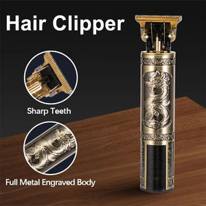 Coupe de cheveux lame en métal <span class=keywords><strong>rasoir</strong></span> coupe-cheveux USB Rechargeable tondeuse à cheveux <span class=keywords><strong>homme</strong></span> professionnel tondeuse à cheveux - Product Image 4