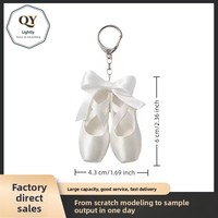 Porte-clés pendentif nœud de ballerine imprimé en 3D en PLA écologique transfrontalier, breloque de sac haut de gamme style Instagram, article cadeau