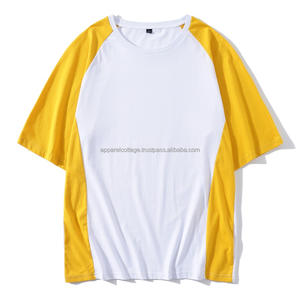 T-shirt manches 3/4 t-shirt de baseball, en coton, avec logo personnalisé imprimé, bloc de couleur deux tons, pour homme, raglan - Product Image 3