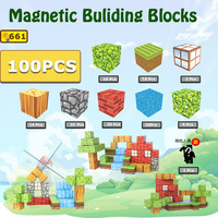 Ensemble de blocs magnétiques à motif créatif pour la récréation visuelle Vente en gros au détail Dropshipping Disponible pour les enfants de 3 ans et plus