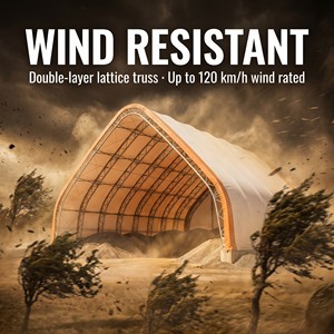 Structure <span class=keywords><strong>en</strong></span> acier galvanisé pour hangar préfabriqué à portes <span class=keywords><strong>en</strong></span> tissu, hauteur claire 6m, dimensions 30x60m, résistant au feu B1, pour abri et stockage - Product Image 3