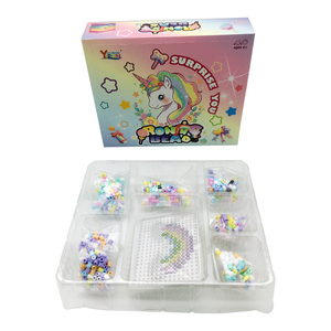 Perline di Plastica Educative per <span class=keywords><strong>Bambini</strong></span> Serie Unicorno da Stirare Hama Perler Beads 5MM Kit Giocattoli Fai-da-Te con Tavola Forata - Product Image 2