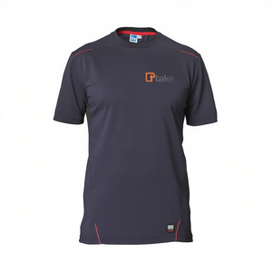 Ttake Short <b>Sleeve</b> T-Shirt Grey XL Sport Fit Performance Wear - Product Image 2