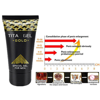 Gel Titan Original en Tubo Negro, Crema Rusa para Agrandar el Pene, Gel Íntimo Retardante, Ayuda a los Hombres a Lograr un Crecimiento Efectivo del Pene
