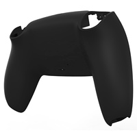 Coque arrière de remplacement personnalisée DIY Soft Touch noire pour manette PS5, accessoires de jeu pour joystick