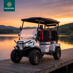 Carrito de Golf Eléctrico de 4 <span class=keywords><strong>Ruedas</strong></span> con Batería de Plomo-Ácido, Certificado CE, 48V 5kW, Asientos de Lujo <span class=keywords><strong>para</strong></span> 4 Personas, <span class=keywords><strong>Ruedas</strong></span> de 14 Pulgadas - Product Image 1
