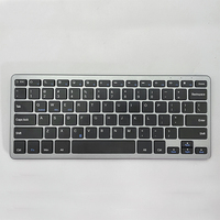 Keyboard BT-305, tanpa kabel Mini Super ramping dapat diisi ulang Multimedia kantor untuk PC Laptop Macbook desain gunting portabel