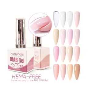 Hanyinails Natural Colors Builder Base Pink Nude Color Build in a Bottle Nail Extension Biab Gel Rubber base Nails UV Gel