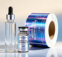 Autocollant holographique personnalisé, étiquette pour bouteille en PET, service d'impression pour flacons de 10 ml et 20 ml