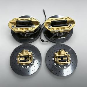 Kit de freinage à disque carbone-céramique 440/410 mm, étrier de frein avant 10 pistons, arrière <span class=keywords><strong>4</strong></span> pistons pour Porsche Taycan 4S 2020, AUDI E-TRON <span class=keywords><strong>GT</strong></span> - Product Image 4