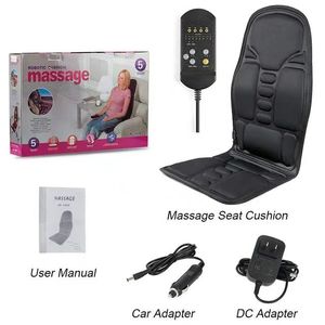 Coussin de siège électrique portable en mousse à mémoire de forme avec télécommande 3 niveaux pour voiture et bureau - Tapis chauffant infrarouge et coussin de massage corporel pour chaise - Product Image 2