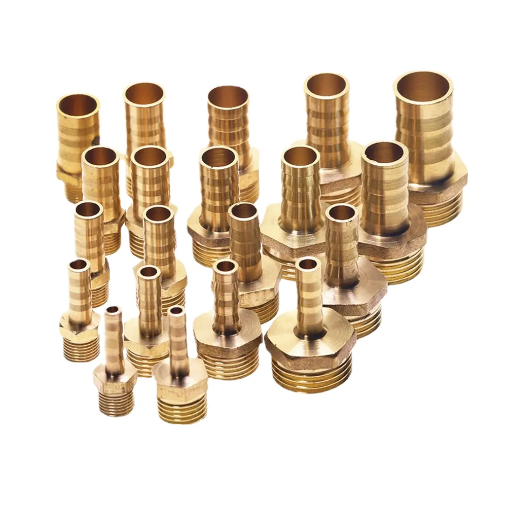 4mm-12mm Brass Pipe Fitting Hose Barb Tail 1/8" 1/4" 1/2" BSP Male Connector Joint Copper Coupler Adapter Gas