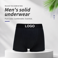 Boxers pour hommes avec logo personnalisé, blancs, unis, avec ceinture élastique pour un usage quotidien, OEM personnalisé