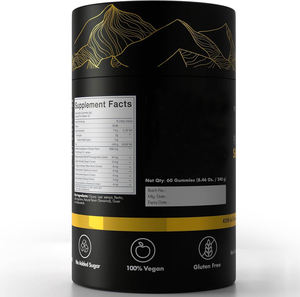 OEM/ODM Shilajit Gummibärchen Ashwagandha Ingwer Schwarzes Müsli - Nahrungsergänzungsmittel für Erwachsene zur Unterstützung des Muskelwachstums und der Energie, nicht für Schwangere geeignet - Product Image 4