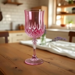 Verres à vin vintage en plastique, verres à boire incassables, verrerie de mariage, gobelets à eau en cristal, flûtes à champagne vintage - Product Image 5