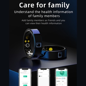 Bague connectée pour hommes et femmes, suivi de santé et de forme physique, NFC, étanche IP68, fréquence cardiaque, sommeil, contrôle à distance, application iOS Android OEM, largeur 7mm N - Product Image 4