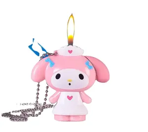 2023 Heetste Normale Vlam Sigaret Gas Creatieve Aansteker Sleutelhanger Mijn Melodie Kawaii Sanrio Aansteker