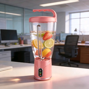 Multi-Functional 1000ML Electric Juicer, <b>Portable</b> Wireless USB Powered <b>Mini</b> Juicer with Built-in Chopper - Product Image 1