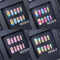 10 Uñas Postizas Hechas a Mano, Extra Largas, Tipo Ataúd, XL XXL XXXL, Cuadradas, Personalizadas, con Caja de Empaque