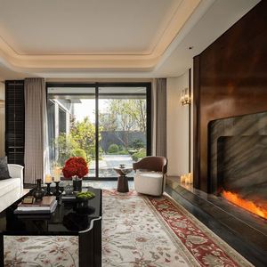 Meubles de maison modernes haut de gamme personnalisés, armoires en bois pour villas de luxe - Product Image 2