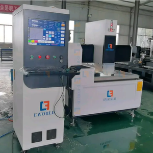 เครื่องกัดขอบกระจกอัตโนมัติยี่ห้อ Eworld รุ่น CNC กำลังสูง 13.5 กิโลวัตต์ สำหรับงานกัดร่องกระจกและตัดกระจกประตูห้องอาบน้ำ - Product Image 4