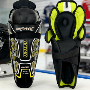 Espinilleras Vik-Max Pro de Fibra de Nailon con Protección Reforzada para las Rodillas – Ideales para Hockey sobre Hielo y Hockey sobre Césped - Product Image 6